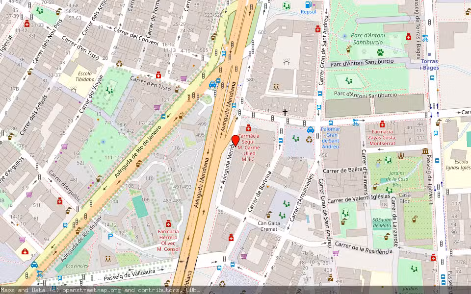 Mapa de Subasta Inmueble (Vivienda) en Barcelona