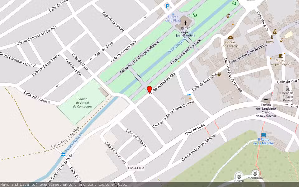 Mapa de Subasta Inmueble (Vivienda) en Consuegra, Toledo