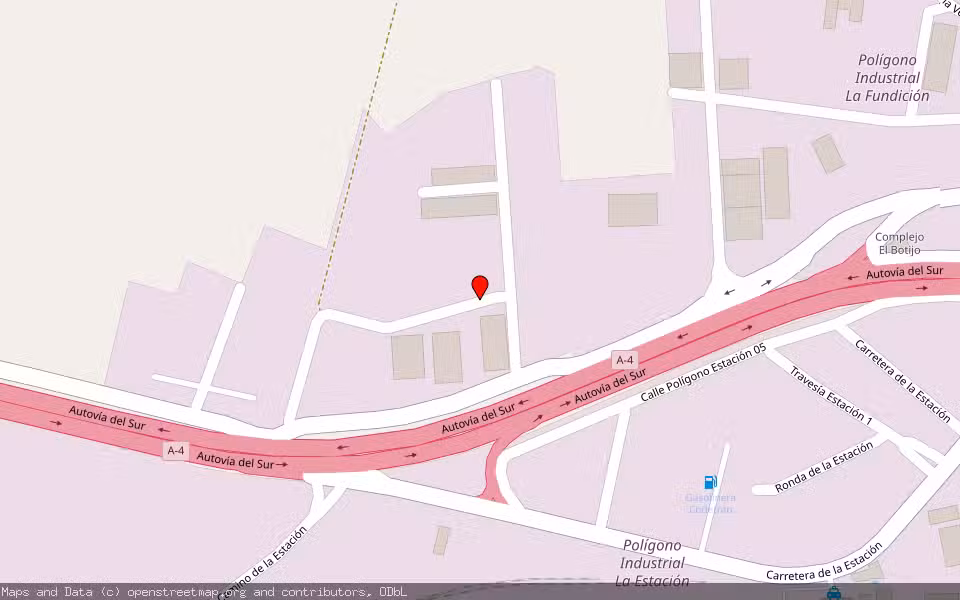 Mapa de Subasta Inmueble (Nave industrial) en Andujar, Jaén