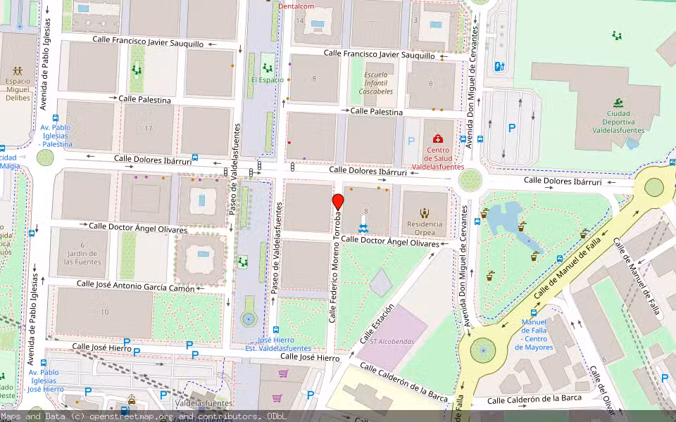 Mapa de Subasta Inmueble (Garaje) en Alcobendas, Madrid