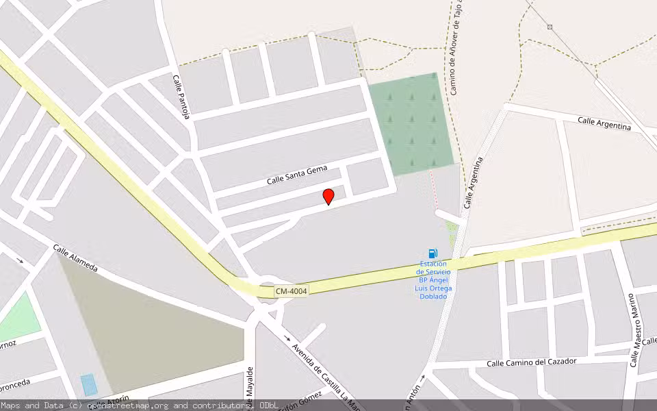 Mapa de Subasta Inmueble (Vivienda) en Añover De Tajo, Toledo