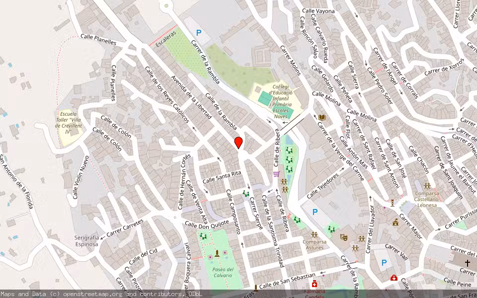 Mapa de Subasta Inmueble (Vivienda) en Crevillente, Alicante/Alacant