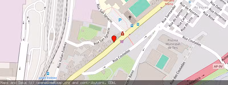 Mapa de Subasta de Inmueble (Vivienda) en Vigo, Pontevedra 