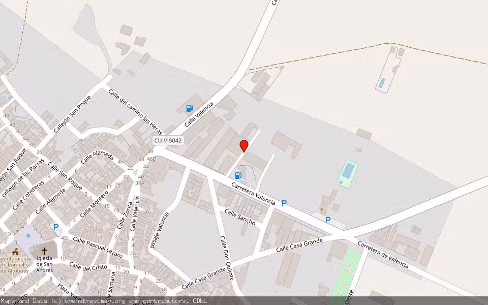 Mapa de Subasta Inmueble (Solar) en Campillo De Altobuey, Cuenca