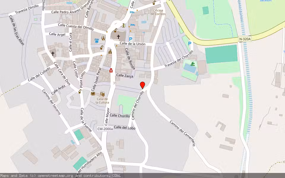 Mapa de Subasta Inmueble (Vivienda) en Sacedón, Guadalajara