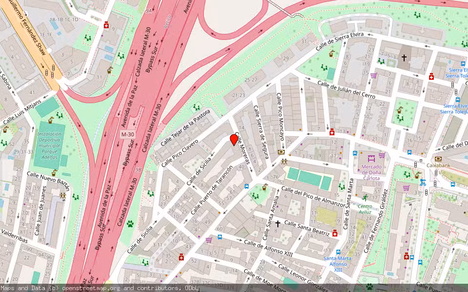 Mapa de Subasta Inmueble (Vivienda) en Madrid