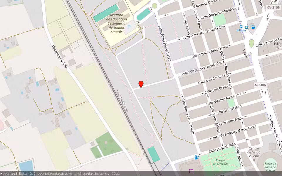 Mapa de Subasta Inmueble (Solar) en Villena, Alicante/Alacant