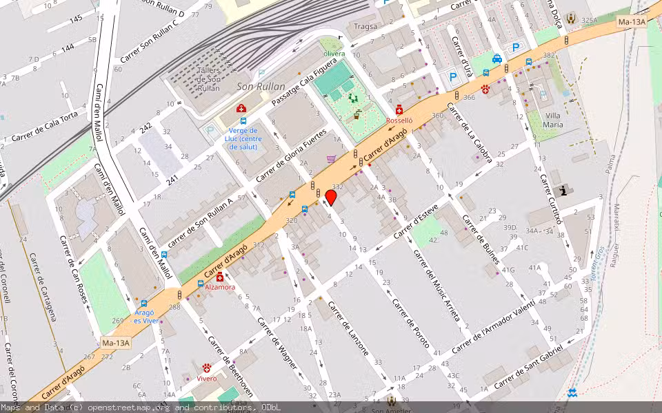 Mapa de Subasta Inmueble (Vivienda) en Palma, Illes Balears