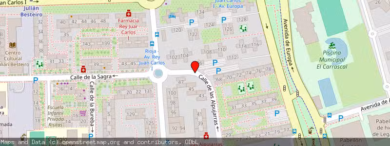 Mapa de Subasta de Inmueble (Vivienda) en Leganes, Madrid 