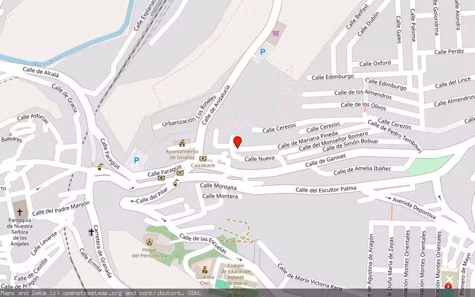 Mapa de Subasta Inmueble (Vivienda) en Iznalloz, Granada