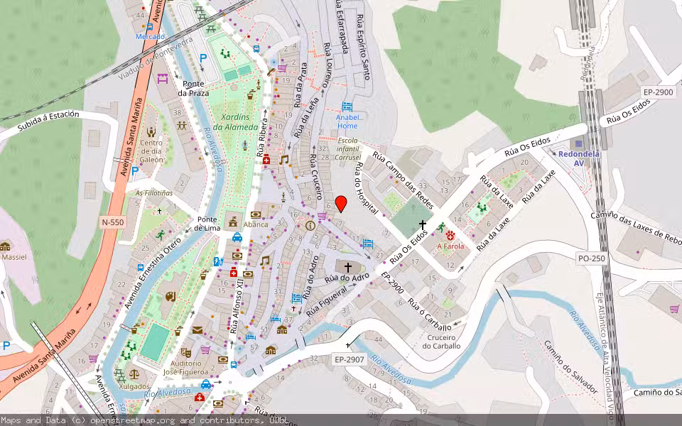 Mapa de Subasta Inmueble (Vivienda) en Redondela, Pontevedra