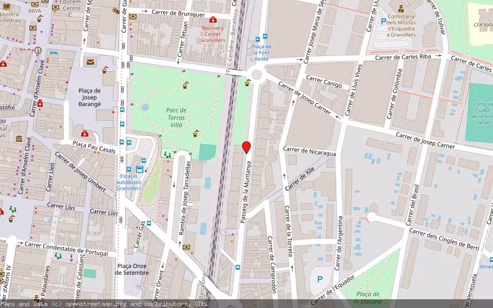 Mapa de Subasta Inmueble (Vivienda) en Granollers, Barcelona