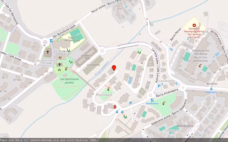 Mapa de Subasta Inmueble (Vivienda) en Leioa, Bizkaia
