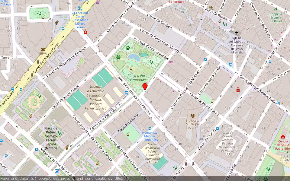 Mapa de Subasta Inmueble (Vivienda) en Valencia, Valencia/València