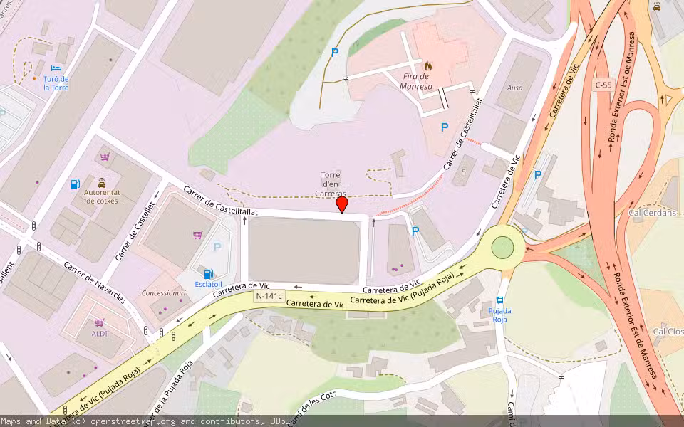 Mapa de Subasta Inmueble (Vivienda) en Manresa, Barcelona