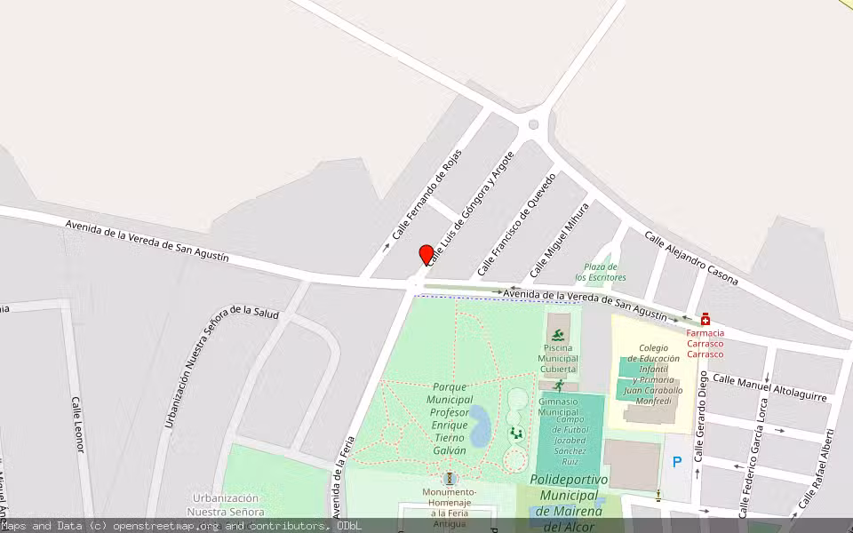 Mapa de Subasta Inmueble (Vivienda) en Mairena Del Alcor, Sevilla