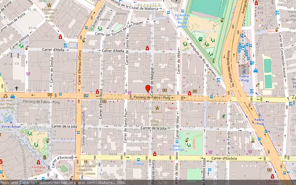 Mapa de Subasta Inmueble (Garaje) en Barcelona