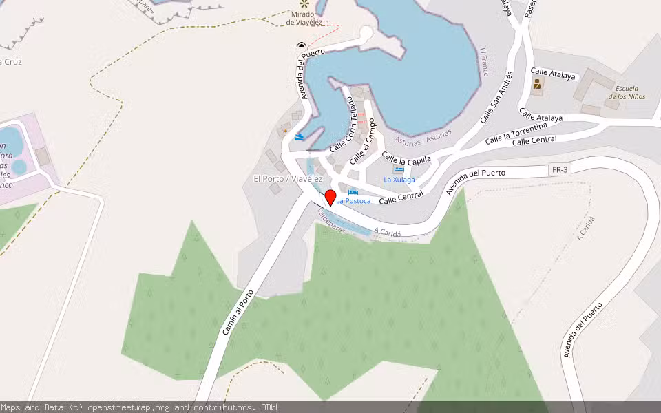 Mapa de Subasta Inmueble (Finca rústica) en El Franco, Asturias