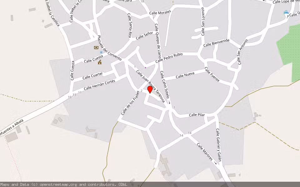 Mapa de Subasta Inmueble (Otros) en Valdefuentes, Cáceres
