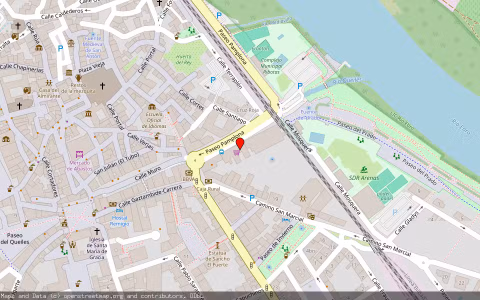 Mapa de Subasta Inmueble (Vivienda) en Tudela, Navarra