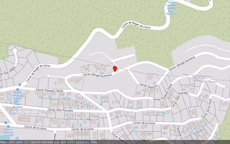 Mapa de Subasta Inmueble (Otros) en Chiva, Valencia/València