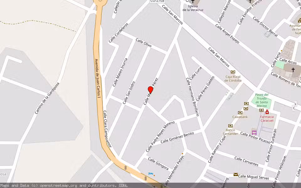 Mapa de Subasta Inmueble (Vivienda) en Fernán-núñez, Córdoba