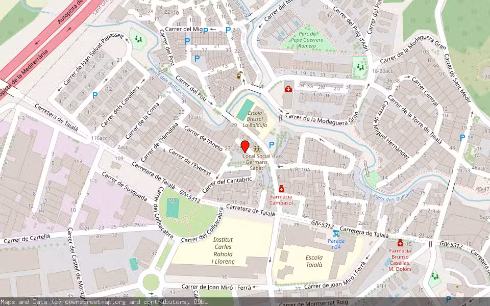 Mapa de Subasta Inmueble (Vivienda) en Girona