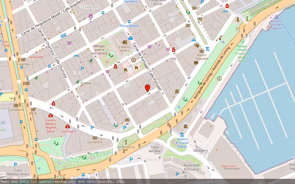 Mapa de Subasta Inmueble (Vivienda) en Alicante, Alicante/Alacant