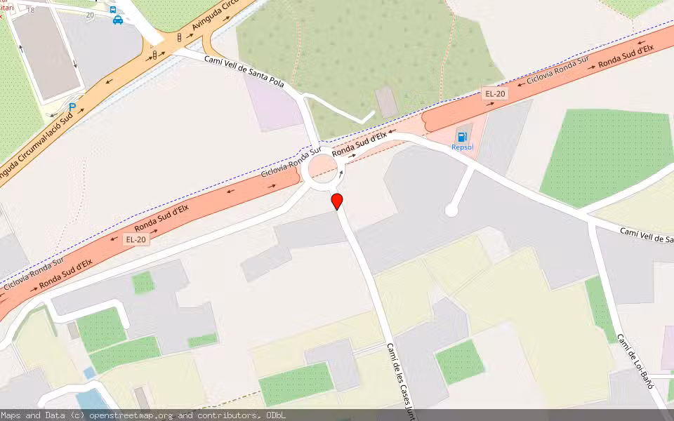 Mapa de Subasta Inmueble (Finca rústica) en Elche, Alicante/Alacant