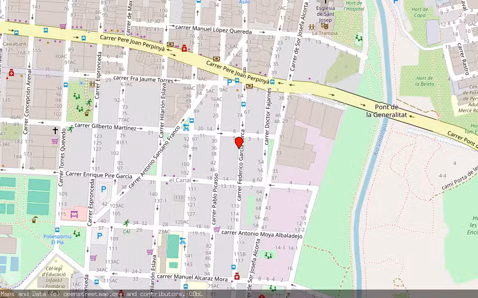 Mapa de Subasta Inmueble (Vivienda) en Elche, Alicante/Alacant