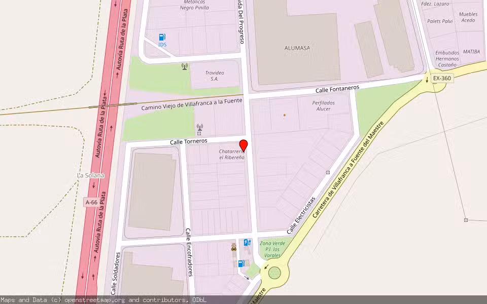 Mapa de Subasta Inmueble (Nave industrial) en Cieza, Murcia