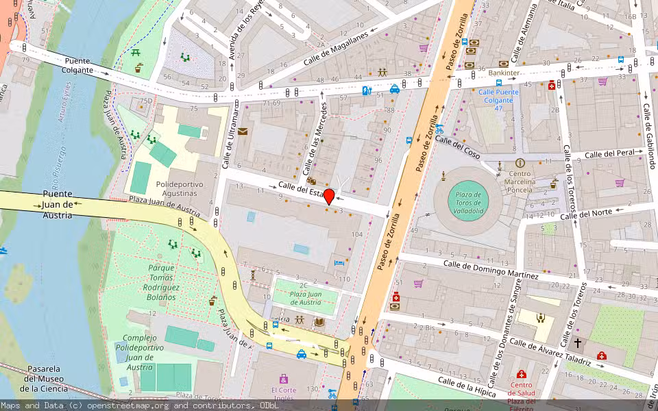 Mapa de Subasta Inmueble (Local comercial) en Valladolid