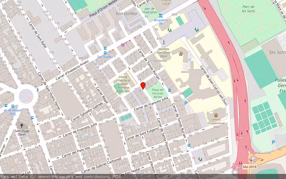 Mapa de Subasta Inmueble (Vivienda) en Palma, Illes Balears