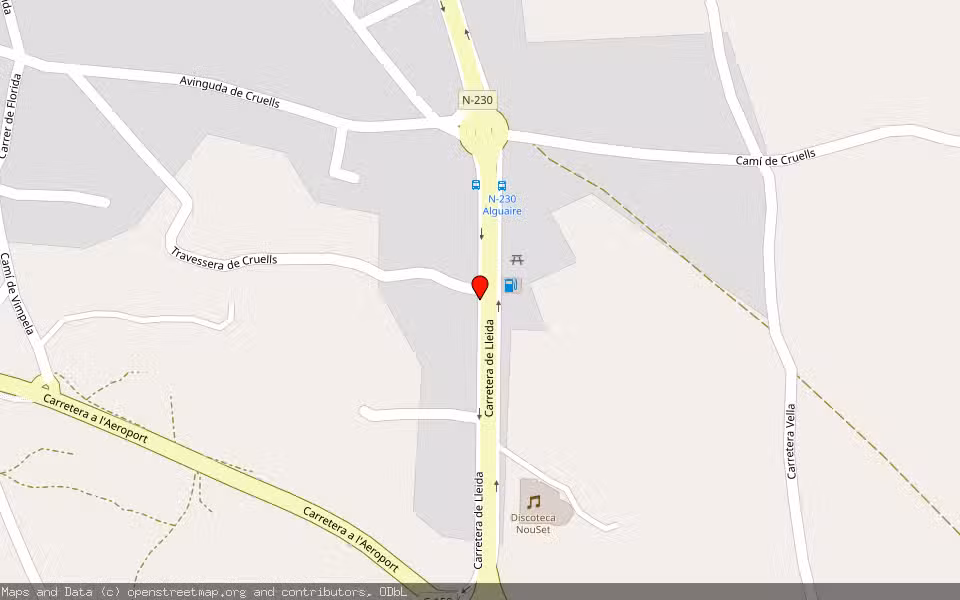 Mapa de Subasta Inmueble (Vivienda) en Alguaire, Lleida