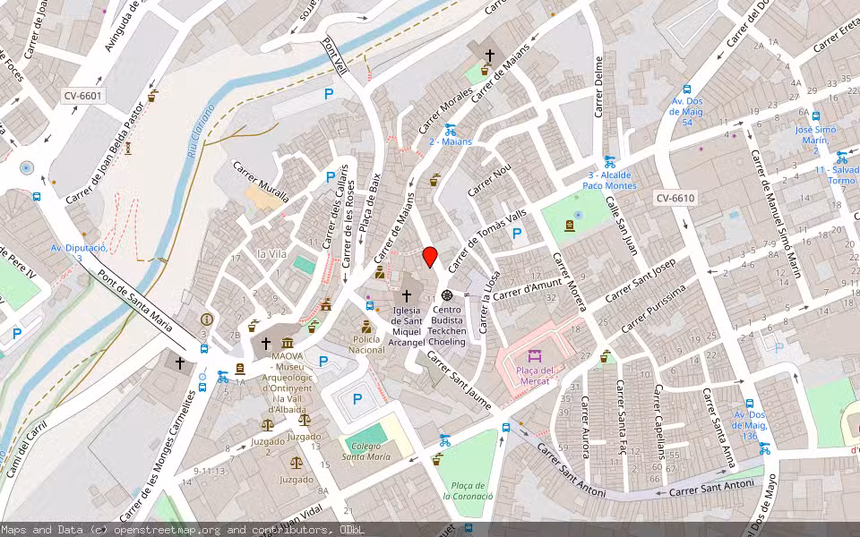 Mapa de Subasta Inmueble (Otros) en Ontinyent, Valencia/València