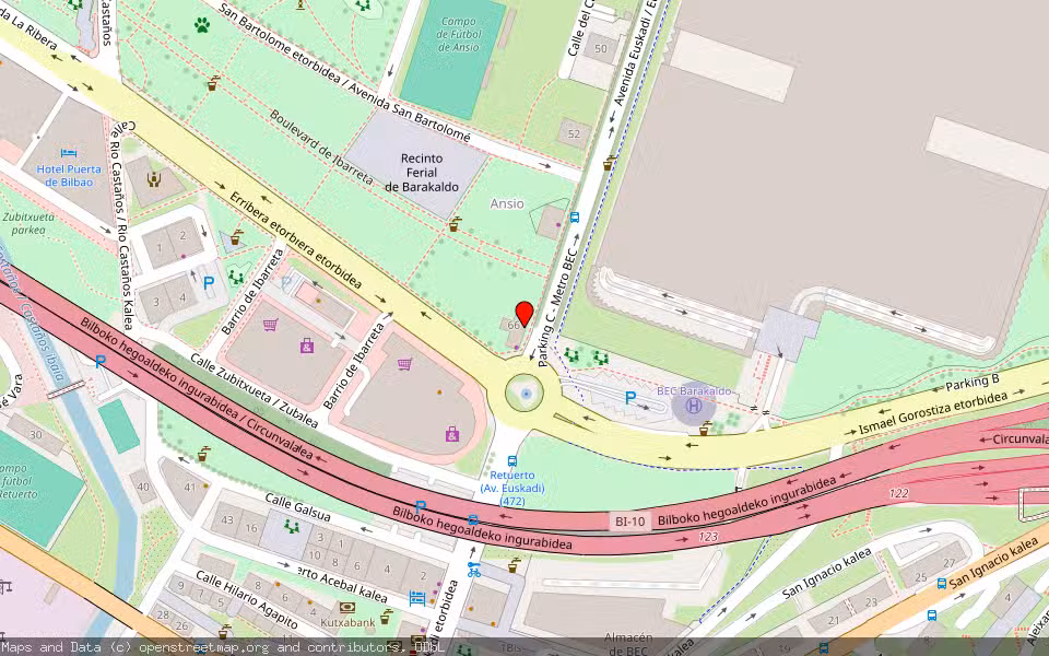 Mapa de Subasta Inmueble (Vivienda) en Barakaldo, Bizkaia