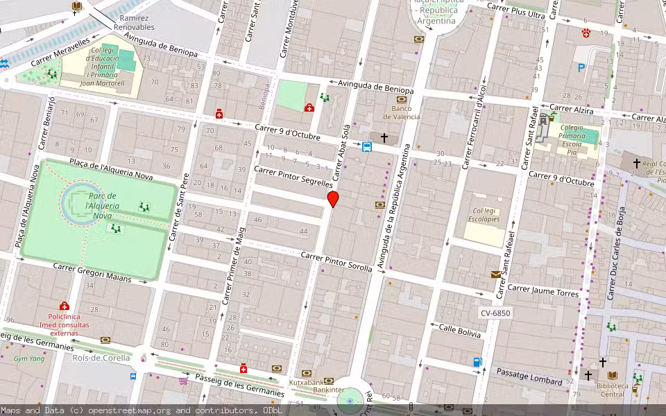 Mapa de Subasta Inmueble (Otros) en Gandía, Valencia/València