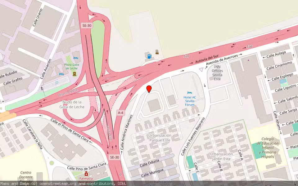 Mapa de Subasta Inmueble (Garaje) en Sevilla