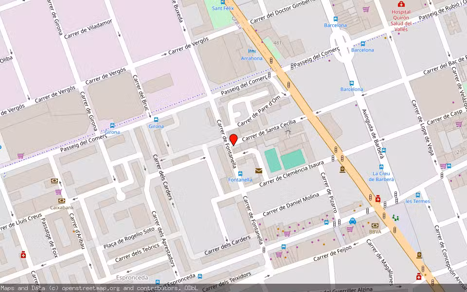 Mapa de Subasta Inmueble (Vivienda) en Sabadell, Barcelona
