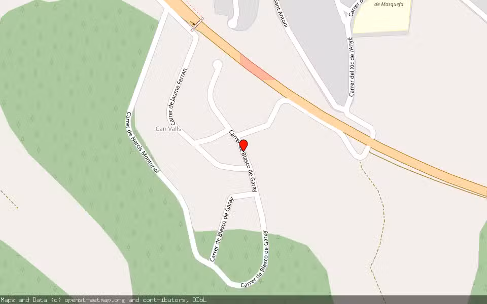 Mapa de Subasta Inmueble (Vivienda) en Masquefa, Barcelona