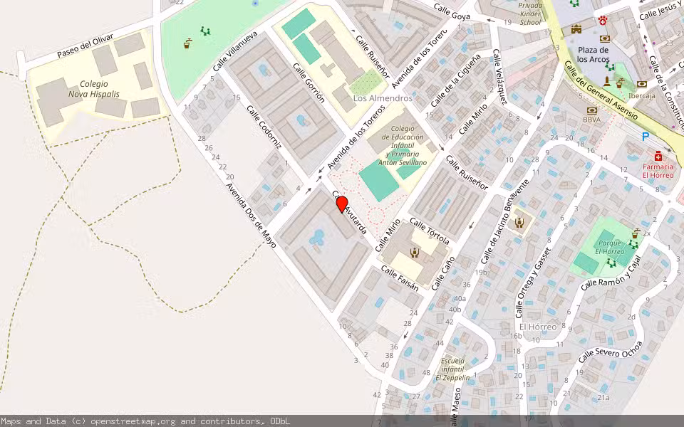 Mapa de Subasta Inmueble (Trastero) en Sevilla La Nueva, Madrid