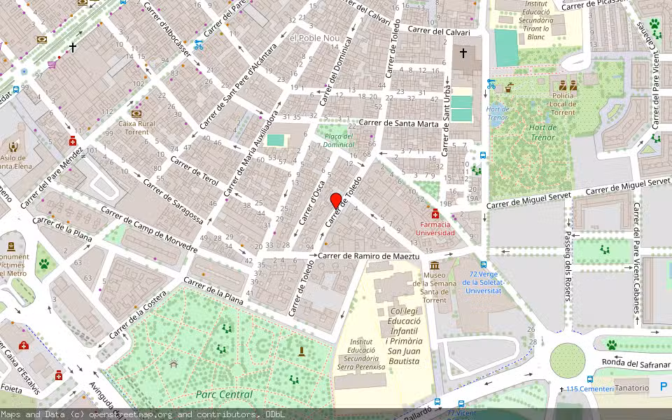 Mapa de Subasta Inmueble (Otros) en Torrent, Valencia/València