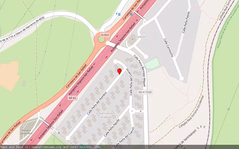 Mapa de Subasta Inmueble (Vivienda) en Otero De Herreros, Segovia