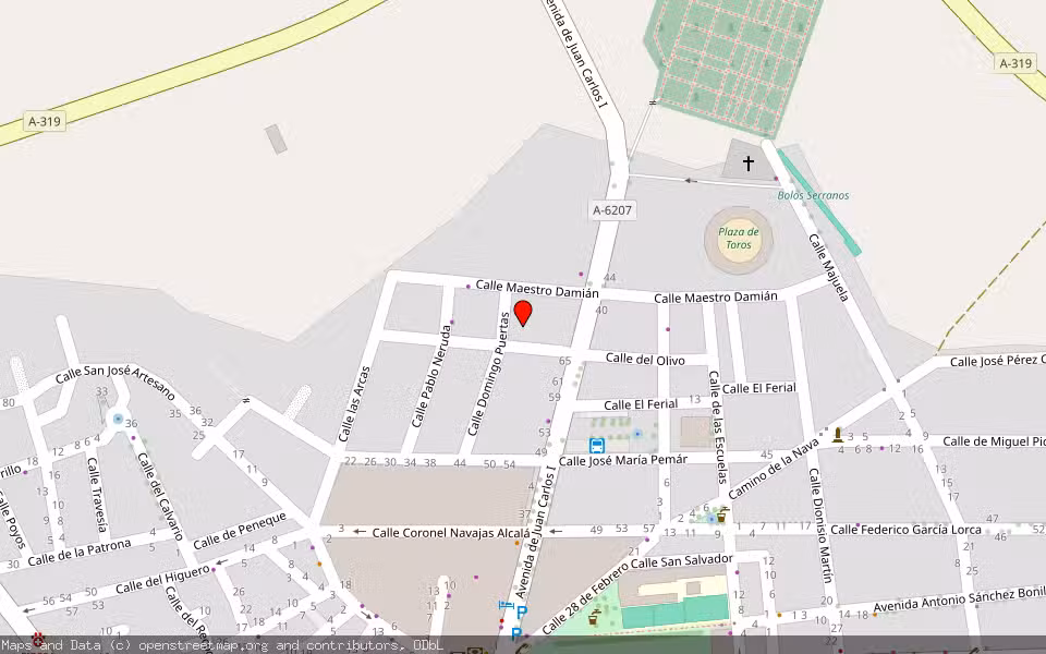 Mapa de Subasta Inmueble (Vivienda) en Peal De Becerro, Jaén