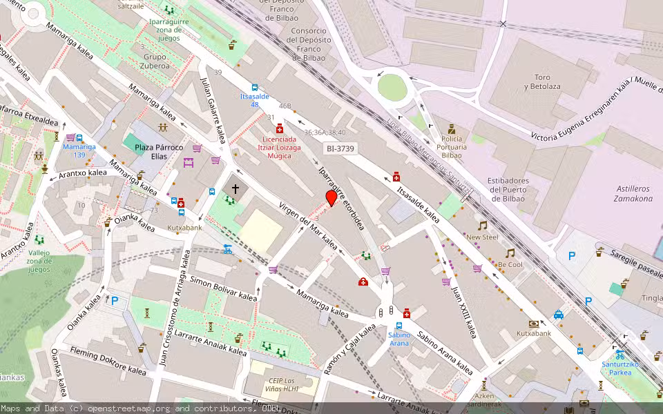 Mapa de Subasta Inmueble (Vivienda) en Santurtzi, Bizkaia