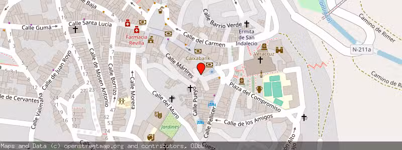 Mapa de Subasta de Inmueble (Vivienda) en Caspe, Zaragoza 