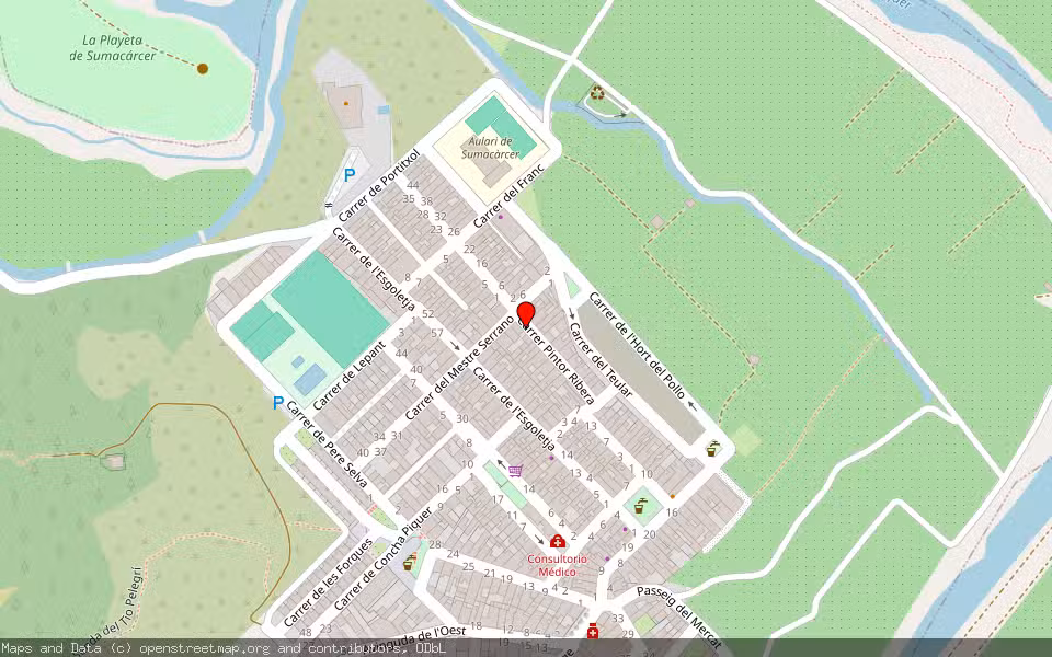 Mapa de Subasta Inmueble (Vivienda) en Sumacarcer, Valencia/València