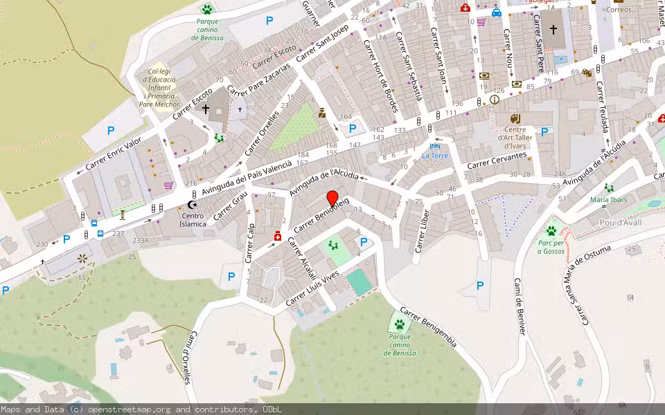 Mapa de Subasta Inmueble (Trastero) en Benissa, Alicante/Alacant