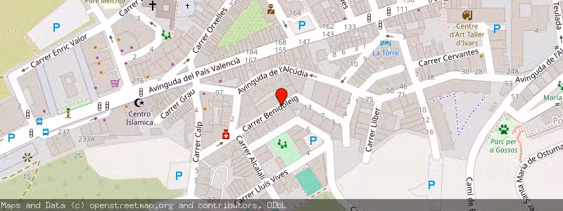 Mapa de Subasta de Inmueble (Trastero) en Benissa, Alicante 