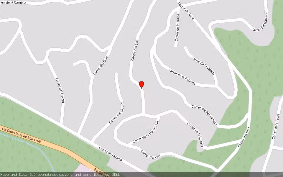 Mapa de Subasta Inmueble (Solar) en Vidreres, Girona